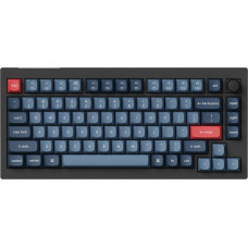 Keychron V1 Max(schwarz/blaugrau, DE-Layout, Gateron Jupiter Red, Hot-Swap, RGB)