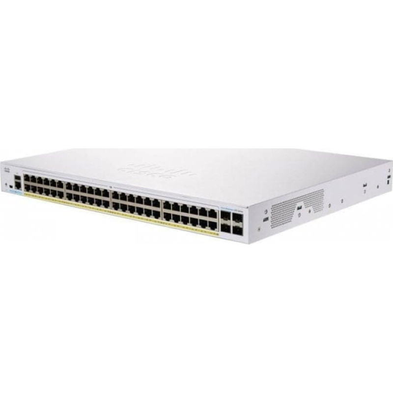 Cisco switch CBS250-48P-4X, 48xGbE RJ45, 4x10GbE SFP+, PoE+, 370W (CBS25048P4XEURF)