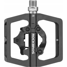 Rockbros Zestaw pedałów rowerowych MTB z zatrzaskami SPD Shimano - czarne ROCKBROS