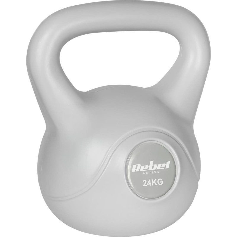 Rebel Kettlebell bitumiczny 24 kg szary REBEL ACTIVE