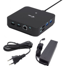I-Tec Stacja dokująca USB-C DP Dual HDMI Power Delivery 100W + Uniwersalna Ładowarka 100W