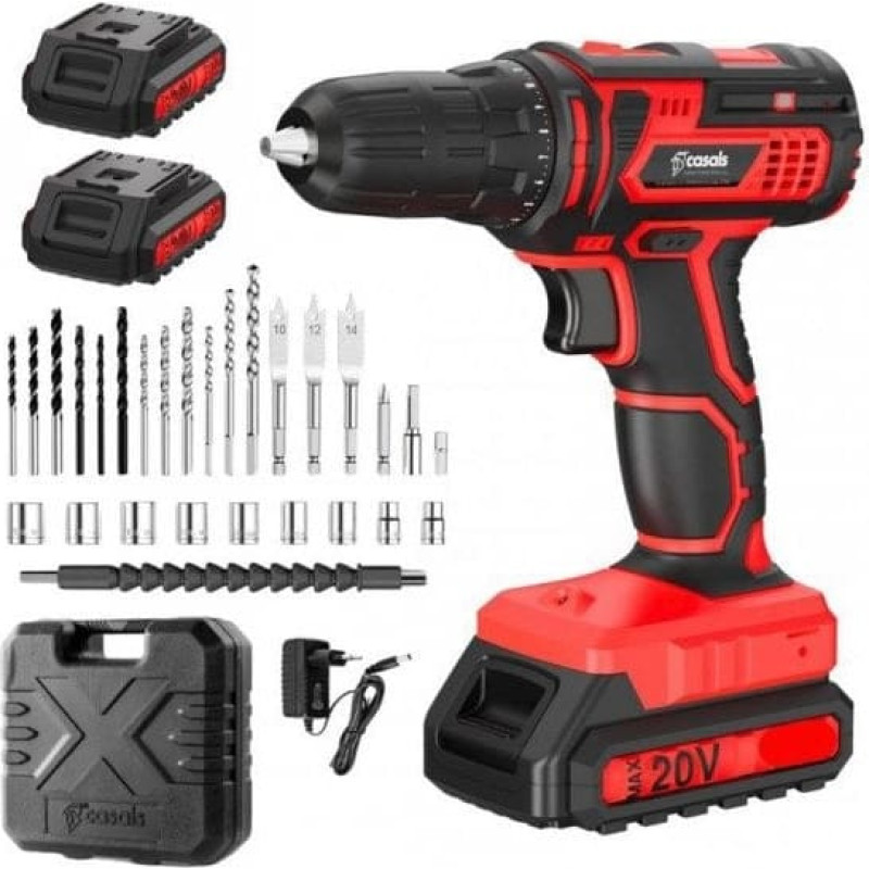 Xtool Akumulatorowa wiertarko-wkrętarka udarowa 20V CASALS CID2051BCA