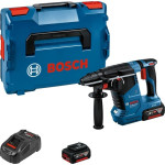 Bosch Młotowiertarka Bosch Bosch Cordless Hammer Drill GBH 18V-24 C Professional, 18V (blue/black, 2x Li-Ion battery 5.0Ah, Bluetooth, in L-BOXX)