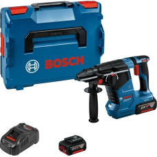 Bosch Młotowiertarka Bosch Bosch Cordless Hammer Drill GBH 18V-24 C Professional, 18V (blue/black, 2x Li-Ion battery 5.0Ah, Bluetooth, in L-BOXX)