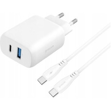Proove Ładowarka Sieciowa 230v 30w Na Usb-c Usb Type-c + Usb Kabel 1m 60w Usb-c / Wcsp23011002 / Silicone Power 2 / Biały