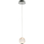 Italux Lampa wisząca Italux Klasyczna lampa wisząca ledowa chrom Italux Rosario PND-12220121-1A-CR
