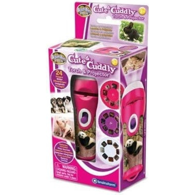 Brainstorm Latarka i projektor Brainstorm - Słodkie maleństwa