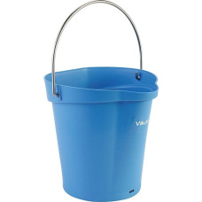 Vikan Food bucket, Vikan, 6 l, blue, PP/stainless steel, with pouring spout