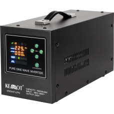 Kemot Zasilacz awaryjny KEMOT PROsinus-1500/24-LFP4 przetwornica z czystym przebiegiem sinusoidalnym i funkcją ładowania 24V 230V 1500