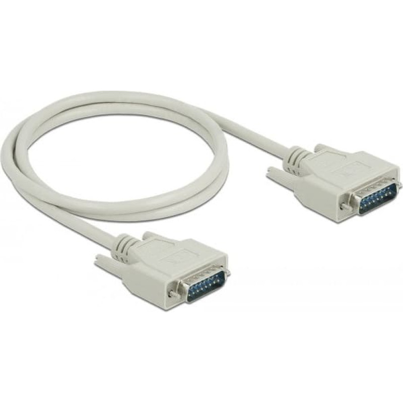 Delock Serielles Kabel D-Sub15 Stecker zu Stecker  1 m