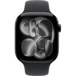 Apple Watch Series 11 42mm Jet Black /Black Sport Band - S/M