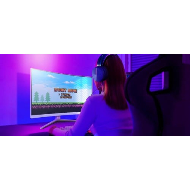 Philips Monitor 31.5 inches 32M2C5501 Curved VA 180Hz HDMIx2 DP HAS Ambiglow