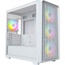 Montech X5M PC-Gehäuse, Midi-Tower, Micro-ATX, ARGB, Tempered Glass - weiß