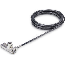 Startech .com 10-Pack Dual-Access Laptop Lock, 6.5ft (2m) Keyed Alike and Combination Security Cable Lock for K-Slot Devices, Computer Anti-Theft Steel Cable - Sicherheitskabelschloss - schwarz & silber - 2 m (Packung mit 10)