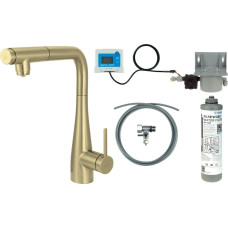 Deante Bateria kuchenna z zestawem do filtracji wody z wyciąganą wylewką