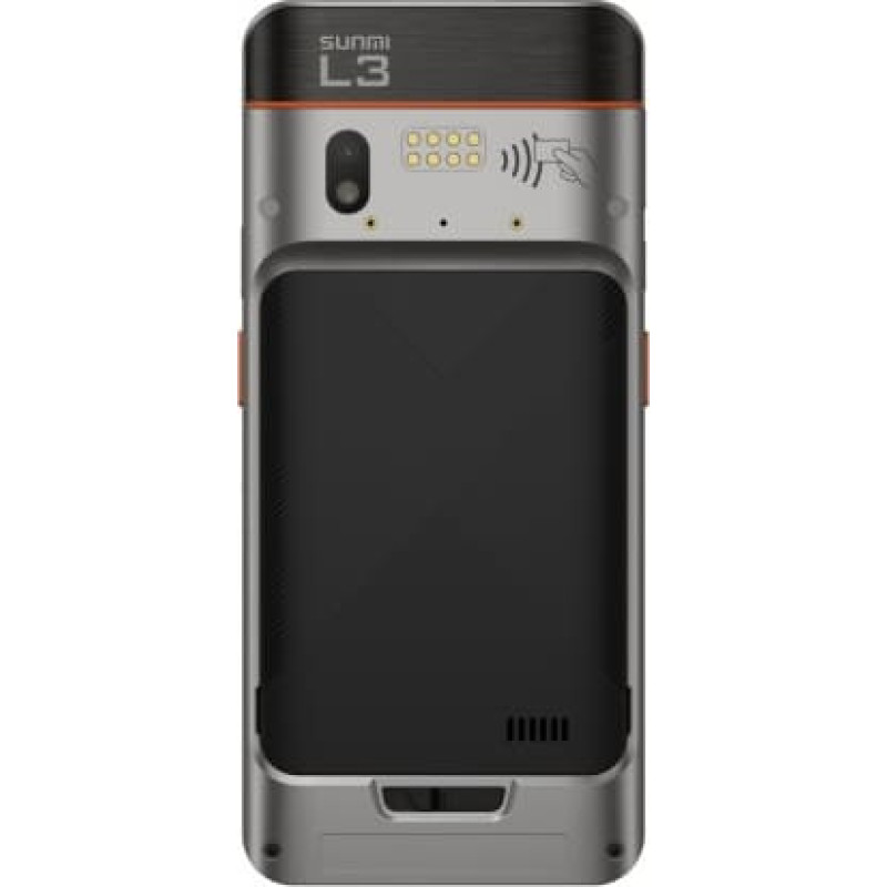 Sunmi Terminal L3, GMS-EDLA, A14, 6.75 cali, 6GB+128GB, 13MP rear + 5MP front camera, Dual NFC, WiFi, Fingerprint, IP68, 4G, EU Adapter, 3-Y