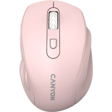 Canyon 6 buttons wireless 2.4Ghz mouse, MX8650A Sensor, DPI up to 1600,Injection case, 3 M life times left and right switches, 2xAAA battery, ABS material. Size: 105x71x40mm, Weight: 59g, Pink