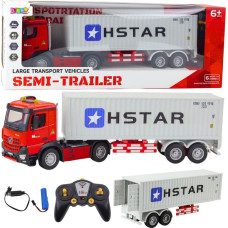 Leantoys Ciężarówka z Kontenerem Zdalnie Sterowana RC 6CH Kąt Skrętu 270 EDUKAMP