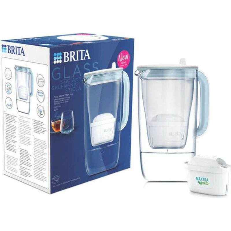 Brita 1050452 ūdens filtrs Ūdens filtrs uz galda 2,5 l Zils, Balts