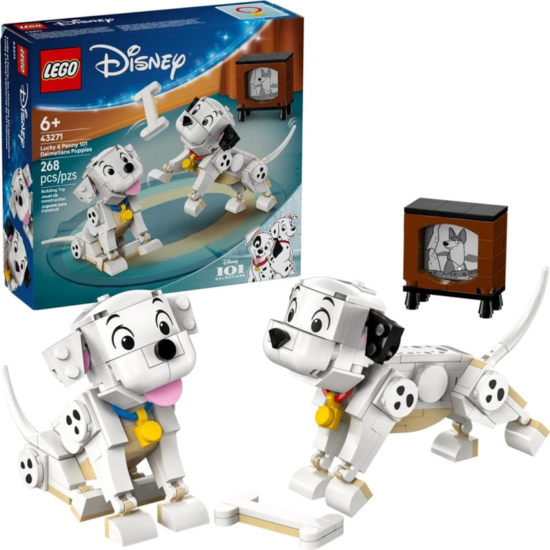 Lego Klocki Disney 43271 101 dalmatyńczyków - Szczeniaczki Szczęściarz i Penny