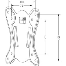 Maclean TV Mount 13-27' MC-715A Black