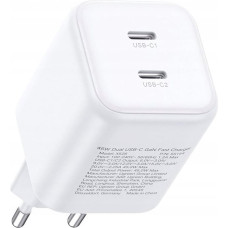 Ugreen Ładowarka Ugreen Ładowarka Dual USB-C GaN 45W X526 (biały)