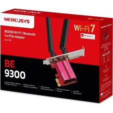 Mercusys MA47BE WiFi7 PCIe adapter (BE9300,2,4GHz/5GHz/6GHz,Bluetooth5.4)
