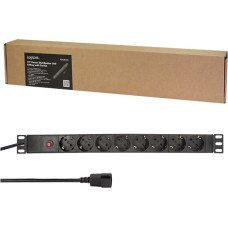 Logilink Listwa zasilająca LogiLink 19 PDU 8 x CEE 7/3 socket with IEC plug and overload protection