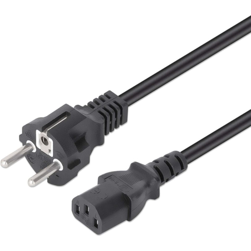 Manhattan Kabel zasilający Manhattan kabel zasilające Czarny 5 m CEE7/7 IEC C13