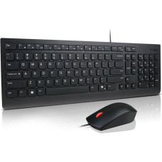 Lenovo Klawiatura + mysz Lenovo Essential Wired Combo Keyboard and Mouse | Keyboard and Mouse Set | Wired | Mouse included | estoński | Black