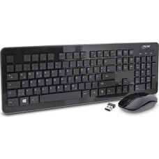 Inline Klawiatura + mysz InLine InLine® Keyboard & Mouse Set USB 2.4G wireless German Layout max. 1600dpi black