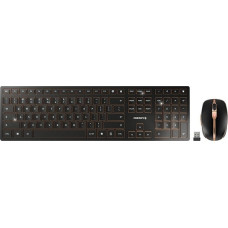 Cherry Klawiatura Cherry Cherry CHERRY DW 9000 SLIM EU LAYOUT/KEYBOARD AND MOUSE SET USB BLACK IN