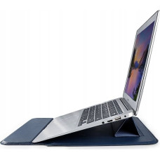 Devia etui pokrowiec torba do laptopa / MacBooka Ultra-Thin z funkcją podstawki 13,3'' wodoodporna sztuczna skóra niebieski