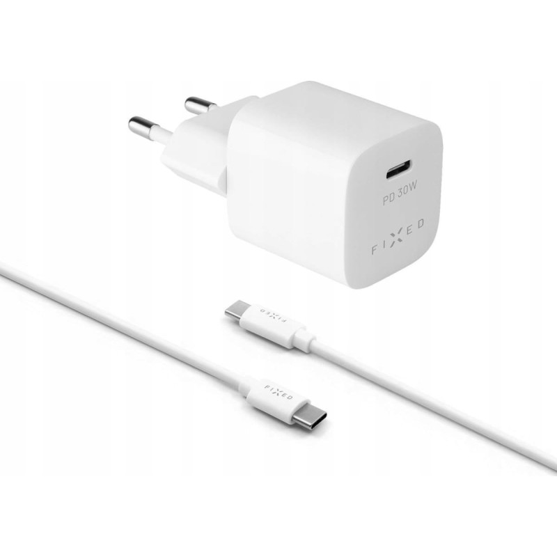 Fixed Ładowarka Fixed Ładowarka sieciowa USB-C + kabel USB-C Fixed, 30 W