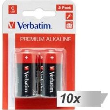 Verbatim Bateria Premium C / R14 10 szt.