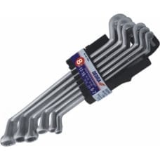 Dedra Zestaw kluczy oczkowych odgiętych 6-22mm 8szt. (1407)