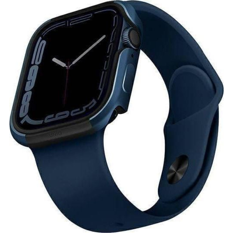 Uniq UNIQ etui Valencia Apple Watch Series 4/5/6/7/SE 45/44mm. niebieski/blue