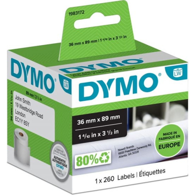 Dymo Large Address Labels - 89x36