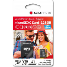 Agfaphoto Karta AgfaPhoto Agfa MicroSD MicroSDXC 128 GB Class 10 UHS-I/U1 V10 (SB6033)