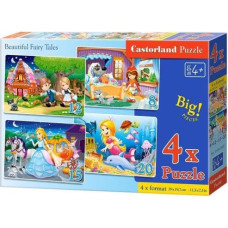 Castorland Puzzle x 4 - Beautiful Fairy Tales (241098)