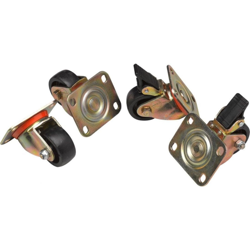 Equip Equip EZW-2   4xRäder für Serverschränke 75mm gold