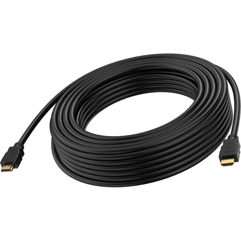 Vision Kabel Vision VISION Professionelles Installations-HDMI-Kabel - LEBENSLANGE GARANTIE - 8K bei 30 Hz - HDMI-Version 2.1 - 48 Gbps - doppelt abgeschirmt - vergoldete Stecker - HDMI (M) auf HDMI (M) - Aussendurchmesser 8 mm - AWG 26 - 10 m - schwarz