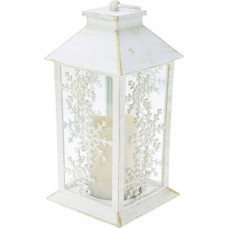 Home Styling Collection Dekoracja świąteczna Home Styling Collection Zimowy lampion ze świecą LED, 28 cm