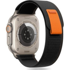 Tech-Protect TECH-PROTECT NYLON STRIPE APPLE WATCH 6 / 7 / 8 / 9 / 10 / SE / ULTRA 1 / 2 (44 / 45 / 46 / 49 MM) BLACK/ORANGE