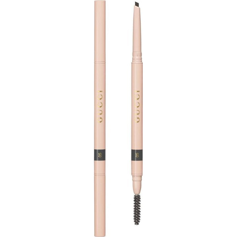 Gucci Gucci, Stylo A Sourcils, Waterproof, Double-Ended, Eyebrow Cream Pencil, 05, Gris, 0.09 g For Women
