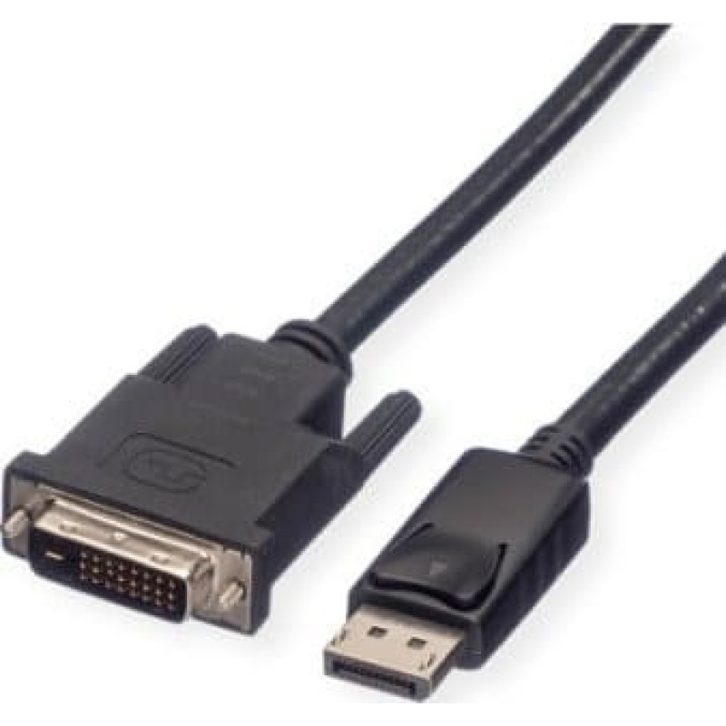 Roline Kabel Roline ROLINE Kabel DisplayPort męski DP - DVI męski (24+1), LSOH, czarny, 1,5 m