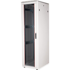 Roline Szafa Roline ROLINE Netzwerkschrank Pro 48,26cm 19Zoll 42 HE 600x800 BxT Glast�r grau
