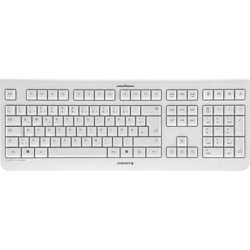 Cherry Klawiatura Cherry CHERRY Keyboard KW 3000 Wireless [DE] pale grey