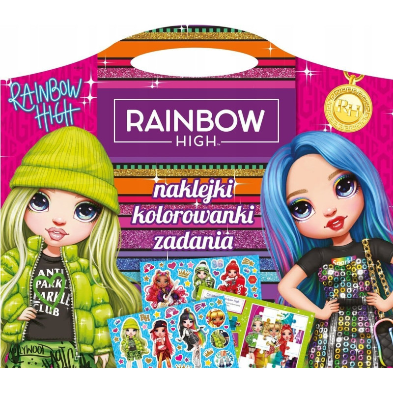 Olesiejuk Rainbow High. Naklejki, kolorowanki, zadania