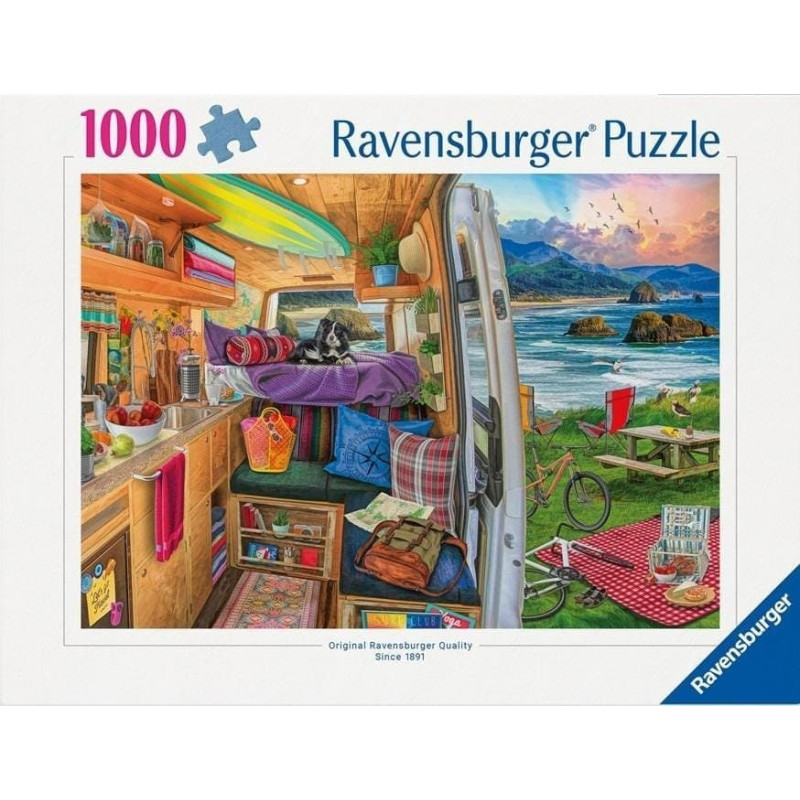 Ravensburger Puzzle 1000 Widok z kampera